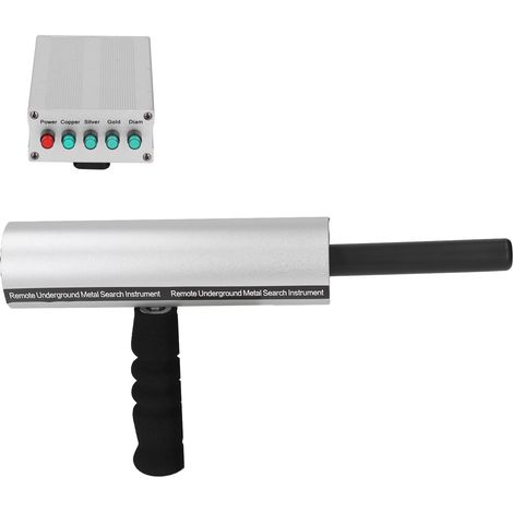 Metalldetektor für Aluminium und Silber, 14 m Suchtiefe, 800 m Reichweite, tragbar, wiederaufladbar, Gold- und Silbersuche, 100–240 V EU-Stecker (1/5)