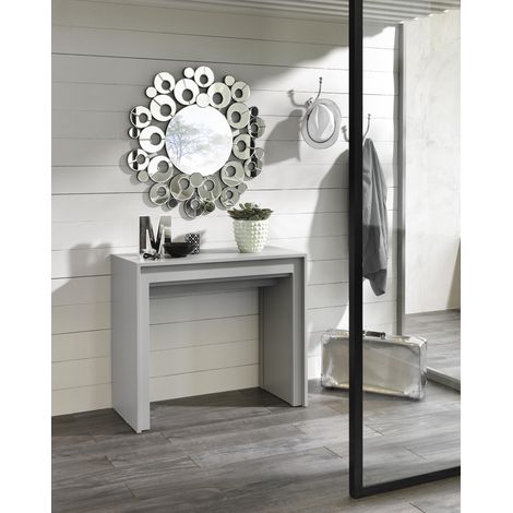Consolle Allungabile 90x42,5/302,5xH76 cm in MDF Pinocchio Grigio (1/5)