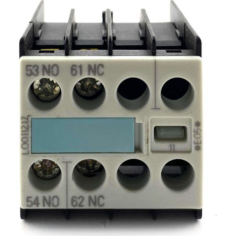 Blocco Contatti Ausiliari 1NO + 1NC, Terminale a Vite, Dimensione S00 (1/2)