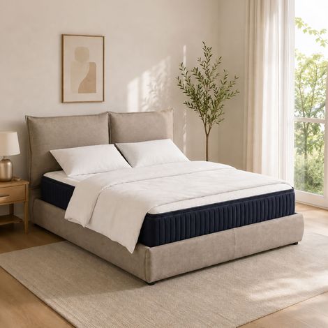 Ensemble matelas 140x200 cm + couette + 2 oreillers - VICTOIRE