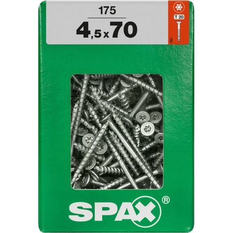 Spax Universalschrauben 4.5 x 70 mm TX 20 - 175 Stk. Holzschrauben (1/2)