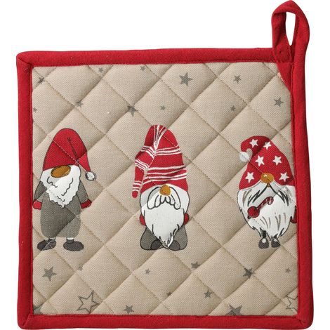 Guanto forno home-styling-collection gnome motif cotone 20x20 cm (1/3)