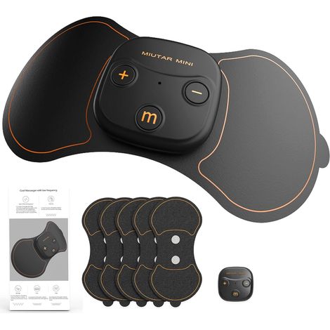 Electrostimulateur musculaire,TENS sans fil – USB-C rechargeable, 5 électrodes en gel + pochette – Soulagement naturel des douleurs dos, cou, épaules, bras, jambes (1/5)