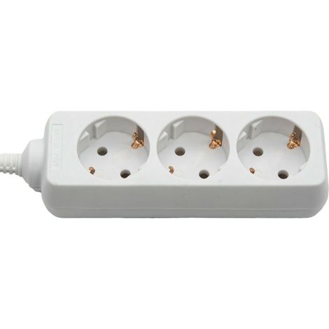 Regleta acon 3v 2500 vatios 230V 3 enchufes