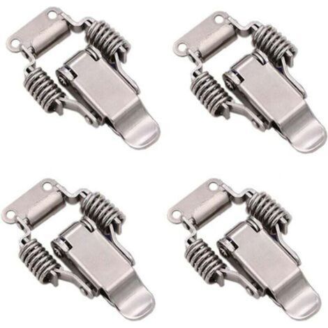 4 pièces Loquet de Serrage en Acier Inoxydable, Outil à Dégagement Rapide pour Boîte, Tiroir et Armoire