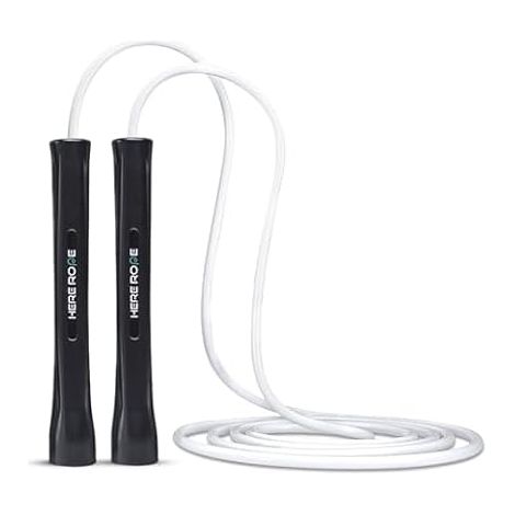 Adjustable Skipping Rope - 5mm PVC Skipping Rope with Shatterproof Handles, Anti-Twist, Includes 1 Replacement Rope for Indoor and Outdoor Fitness Training for Men and (1/5)