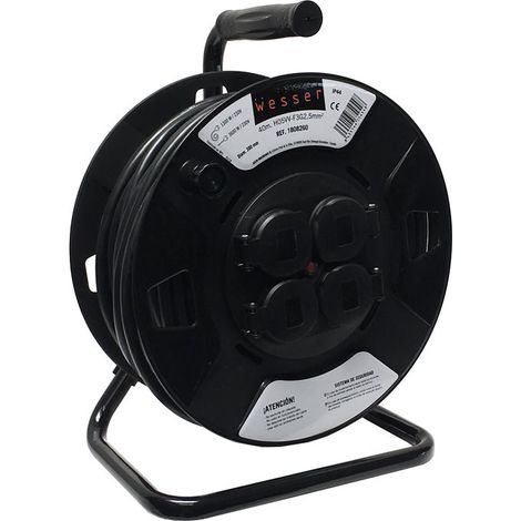 Tambores Cable con Tapa 40m H05vv-F3g2.5 1300w Ip44 ASEIN