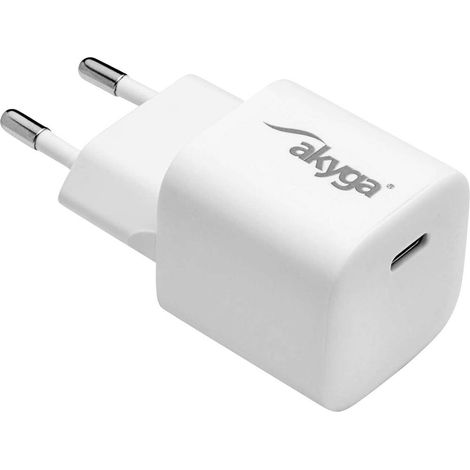Akyga AK-CH-22 Chargeur USB 25 W 1x USB-C® Power Delivery blanc intérieure