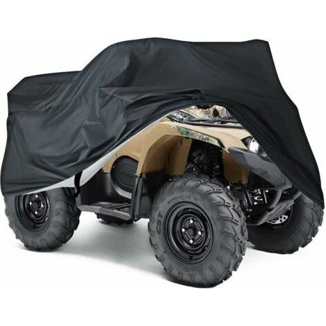 Housse Bâche Protection pour Moto Quad ATV Extérieure Anti -UV XXXL Noir (1/5)