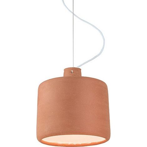 Suspension Luminaire D280 Pour Ampoule LED E27 Argile ZAMBELIS (1/2)