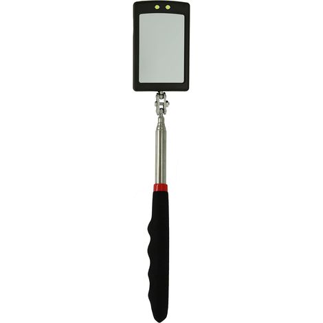 APEX Miroir d'inspection télescopique pour mécanicien avec 2 LED éclairées, outil sur manche télescopique pour l'inspection des petites pièces automobiles, cadeau idéal pour Noël, un anniversaire ou à (1/5)