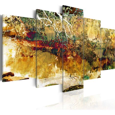 Tableau Imprimé "Jardin : Abstraction" 50 x 100 cm (1/2)