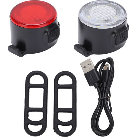 Feu arrière vélo rechargeable USB, lumière de sécurité cyclisme, feu stop vélo montagne, éclairage vélo cycliste, feu arrière bicyclette. (1/5)