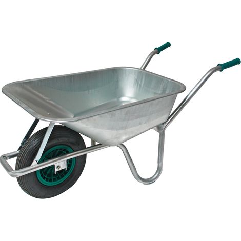 Profi Stahl Schubkarre Schubkarren 85L Bauschubkarre Gartenschubkarre PU Rad