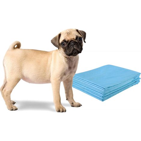 Alèses jetables blanches 60x60 cm, 5 couches, avec absorption rapide, anti-odeurs et anti-fuite, pour chiens, chats et lapins (1/5)