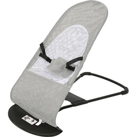 Babywippe Babyschaukel Baby Wippe Schaukelwippe kinder wippe 88X40X51.5cm Hoehenverstellbar,Grau