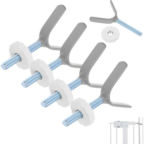 Lot de 4 vis en Y M10 - Vis de pression - Grille de protection d'escalier - Sans perçage - Grille de protection d'escalier - Kit d'extension de vis (1/5)