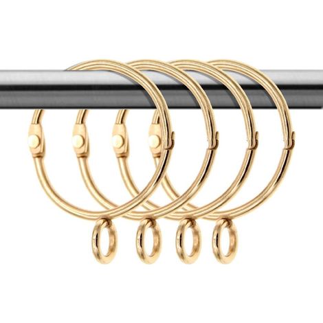 20 pièces de boucle de suspension d'anneau de rideau en métal fourmi (1/4)