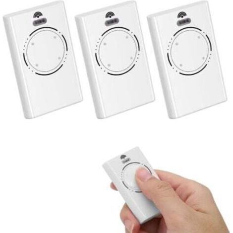 Lot de 3 télécommandes garage 868MHz, 4 canaux compatible XT4 868 SLH/XT2 868 SL - télécommande universelle