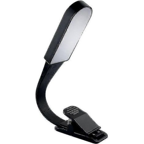 Lampe de chevet LED à pince rechargeable USB avec variateur progressif, lampe de lecture à pince pour dortoir (1/4)