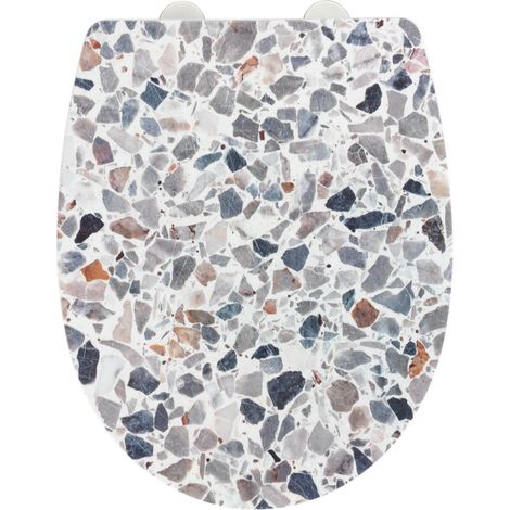 Tapa de WC alto brillo Terrazzo acílico (1/5)