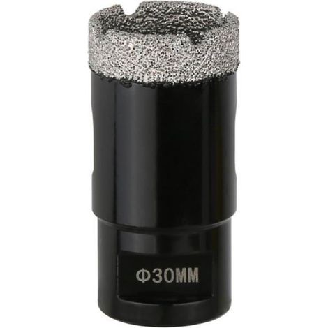 Carotteuse diamantée sèche de 30 mm, raccord fileté M14, scie cloche soudée sous vide pour maçonnerie, couronne de forage diamantée (1/4)