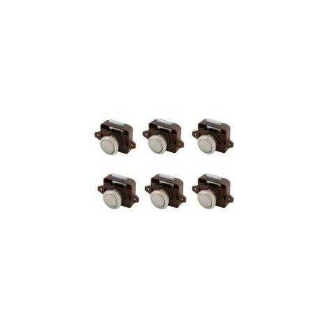 ZVD Chrom-Druckknopfverschluss, schlüsselloses Druckknopf-Möbelschloss, 6er-Pack, ideal für Wohnmobil, Auto, Camping, Wohnwagen, Boot (Crezuo) (1/4)