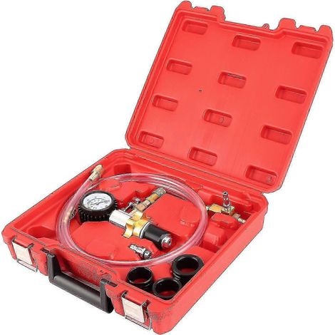 Kit de purge du liquide de refroidissement pour radiateur de voiture avec raccord rapide pour la détection des fuites et la mise sous vide (1/4)