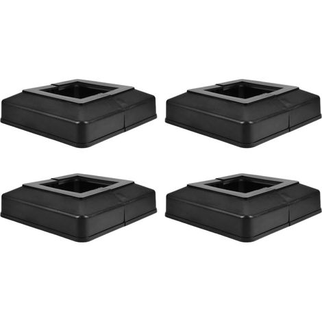 Lot de 4 capuchons protection en plastique pour poteaux (1/5)