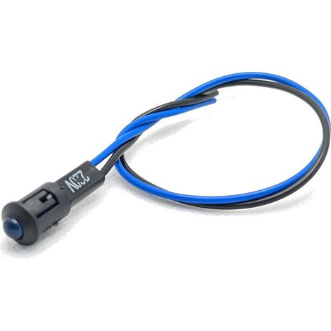 Piloto Led 5mm C/cable 220vac Luminoso Azul Ilc1220az