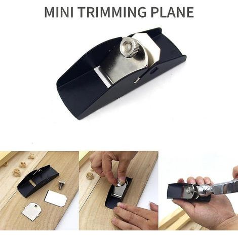 Verstellbarer Mini-Handhobel, verwendet für Holzbearbeitung und Modellbau in der Tischlerei. (1/5)