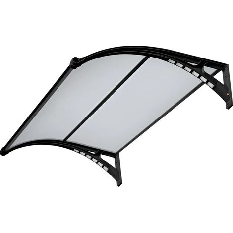 pensilina essenza in policarbonato opaco con led e profilo centrale nero 150x100 cm (1/3)