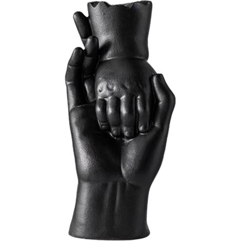 Vase En Céramique - Design Mains Jointes - Style Nordique - Décoration Intérieure Artistique - 32 x 14 x 14 cm - Unité (1/5)