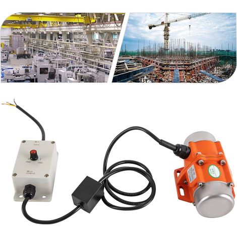 Vibrationsmotor 220V, 100W IP65 Einstellbarer Rüttelsieb Elektrisch mit Geschwindigkeitsregler, Einstellbare Vibration, 3000RPM Betonrüttler für Bergbau Metallurgie Kohle, BIS 130°C