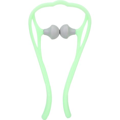 Boule de massage manuelle vert pour cou et épaules - Rouleau à main pour points trigger, auto-massage cervical et deltoïde (1/5)