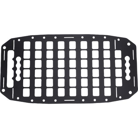 Ortviai Panneau MOLLE en aluminium 533 x 273 mm pour rails L – Organisation modulaire de coffre pour voiture, SUV, fourgon et camping-car (1/5)