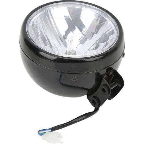Phare avant moto 156mm remplacement compatible Baja Mini Bike MB165 MB200, optique LED halogène, projecteur motocross, pièce détachée d'éclairage, robuste et étanche, kit de fixation inclus (1/5)