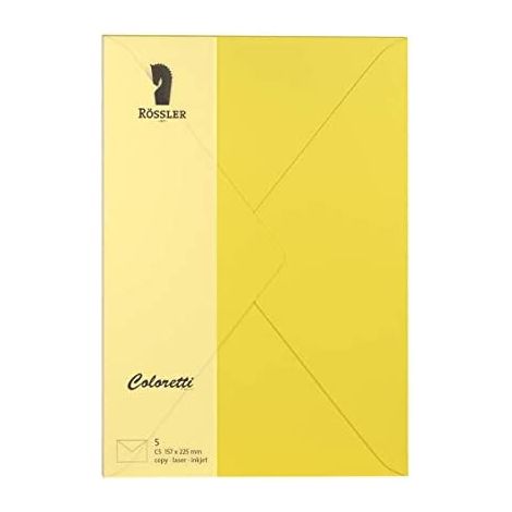 Enveloppe c5 coloretti 5 pcs. jaune (1/3)