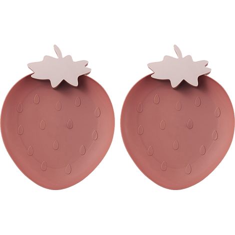 Plate En Plastique Forme Fraise - PP Alimentaire - Pour Salade Fruits Confiserie - Usage Cuisine Événementiel - Par 2 (1/5)