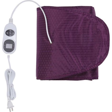 Ceinture chauffante infrarouge lointaine pour la perte de poids à domicile, ceinture vibrante amincissante pour le ventre, brûle-graisses abdominales, CN 220V, violette (1/5)