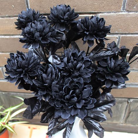 Fleur Artificielle - 45 cm - Tête de Fleur 9 cm - Matériau Soie Factice et Plastique - Décoration Intérieure Bureau Salon Cuisine Bureau - 1 Pièce (1/5)