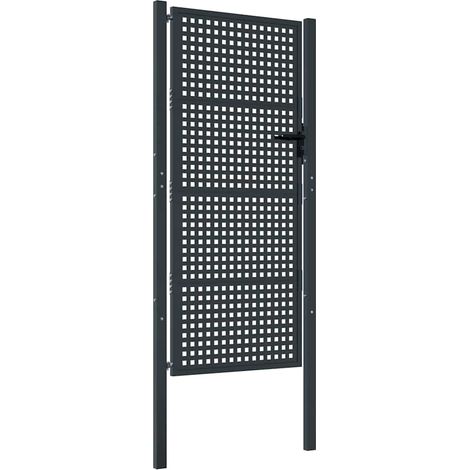 Maison Exclusive - Gartentor Anthrazit 100x200 cm Stahl