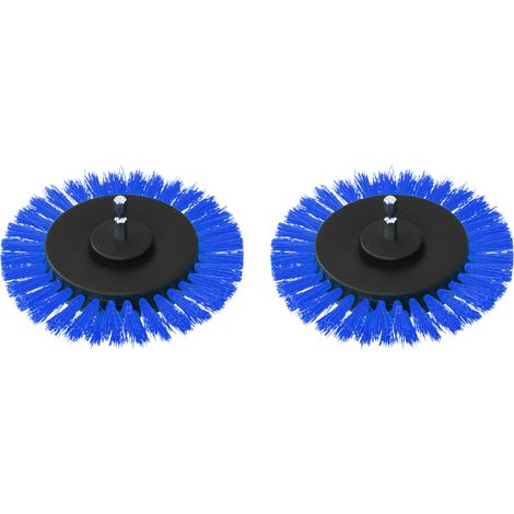 Set mit 2 3,5-Zoll-Bohrbürsten, Hochleistungs-Reinigungsspitzen für Teppiche und Dekoration, Blau (1/5)