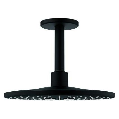 Grohe Rainshower SmartActive 310 Set soffione doccia a soffitto altezza 142 mm, 2 getti Nero, 22124KF0