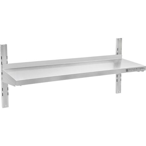 Etagère Murale en Inox sur Crémaillères - L 1200 x P 300 mm (1/2)