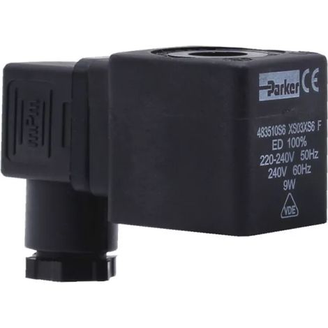 Bobine d'électrovanne Parker d'origine 483510S6 XS03XS6F 220 V 50 Hz 240 V 60 Hz 9 W (1/5)