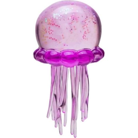 Quallen-Design Anti-Stressball, knautschbarer sensorischer Würfel gegen Angstzustände und zur Entspannung (Lila)