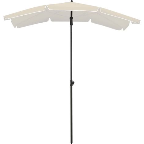 Maison Exclusive - Sonnenschirm mit Mast 200x130 cm Sandfarbe
