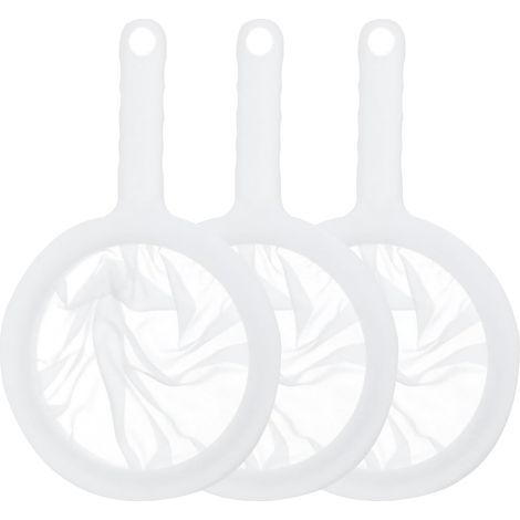 3-piece filter set, 100/200/400 mesh, nylon, for kitchen use, filtration of oil, coffee, wine, juice, and milk.