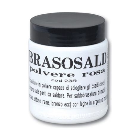 Viky poudre rose brasosald 50 gr pour souder le fer bronze avec des alliages d'argent et dissoudre le bronze